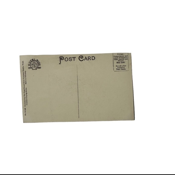 Vtg 1910s Postcard Lake Chelan Washington WA Ariel View Community Agriculture - Picture 2 of 2